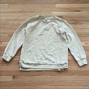 Women basic Cream Sweater